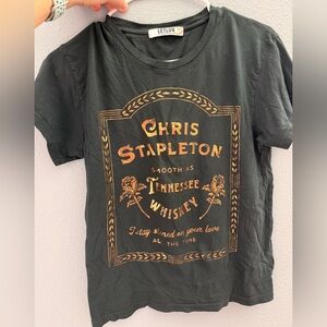 Letluv by Anthropologie Chris Stapleton 100% Cotton Onyx
